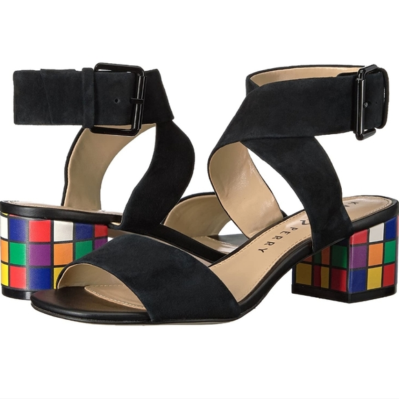 Katy Perry Collections Shoes - Katy Perry The Margot Black Suede shoes with rubric heels